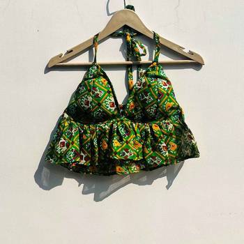 Green-patola-kota-doria-cotton-bralette-kj0780 1