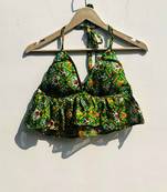 Green-patola-kota-doria-cotton-bralette-kj0780