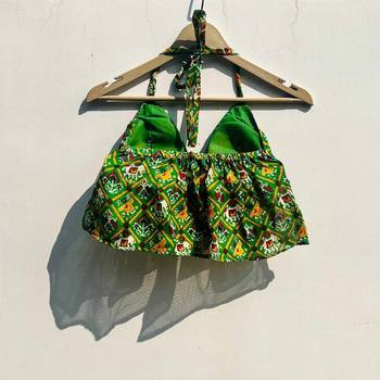 Green-patola-kota-doria-cotton-bralette-kj0780 2