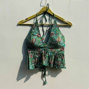 Black-kalamkari-halter-neck-and-back-knot-cotton-top-kj0793-copy 1