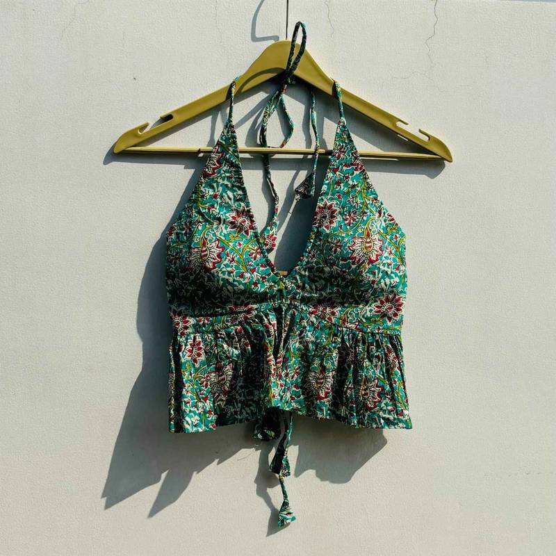 Black-kalamkari-halter-neck-and-back-knot-cotton-top-kj0793-copy