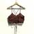 Brown-navratri-criss-cross-cotton-top-kj0799