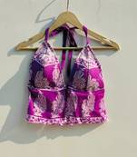 Lavender-tree-cotton-mul-top-kj0807