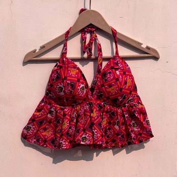 Pink-patola-kota-doria-cotton-bralette-kj0809 1