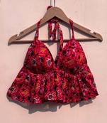 Pink-patola-kota-doria-cotton-bralette-kj0809