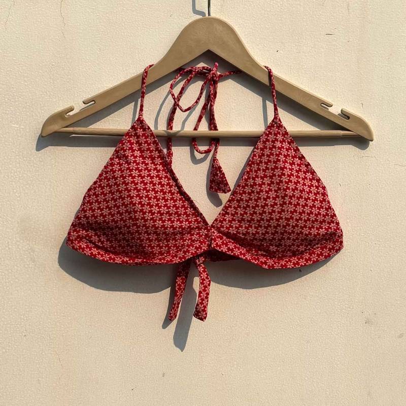 Carrot-red-floral-cotton-bralette-kj0810