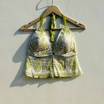 Light-green-tree-cotton-mul-removable-pad-top-kj0813 2
