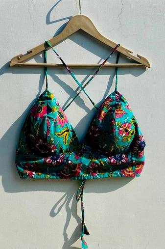 Rama-green-jaal-cotton-removable-pad-bra-kj0818