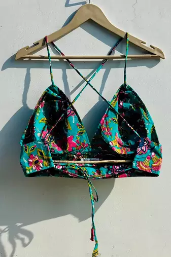 Rama-green-jaal-cotton-removable-pad-bra-kj0818