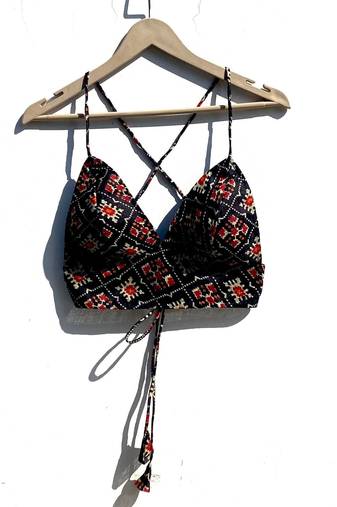 Black-patola-kota-doria-removable-pad-bra-kj0826