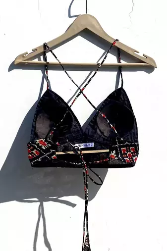 Black-patola-kota-doria-removable-pad-bra-kj0826