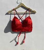 Orange-bandhej-kota-doria-removable-pad-bra-kj0828