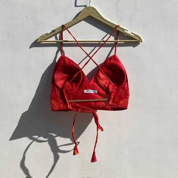 Orange-bandhej-kota-doria-removable-pad-bra-kj0828 2