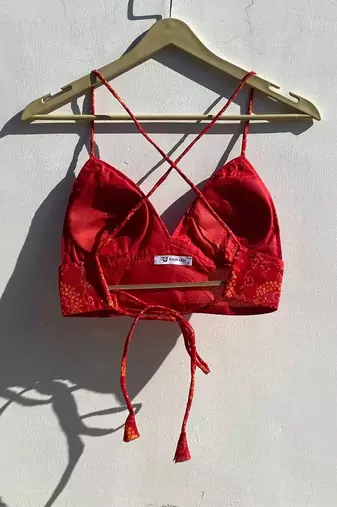 Orange-bandhej-kota-doria-removable-pad-bra-kj0828