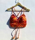 Orange-patola-kota-doria-removable-pad-bra-kj0831