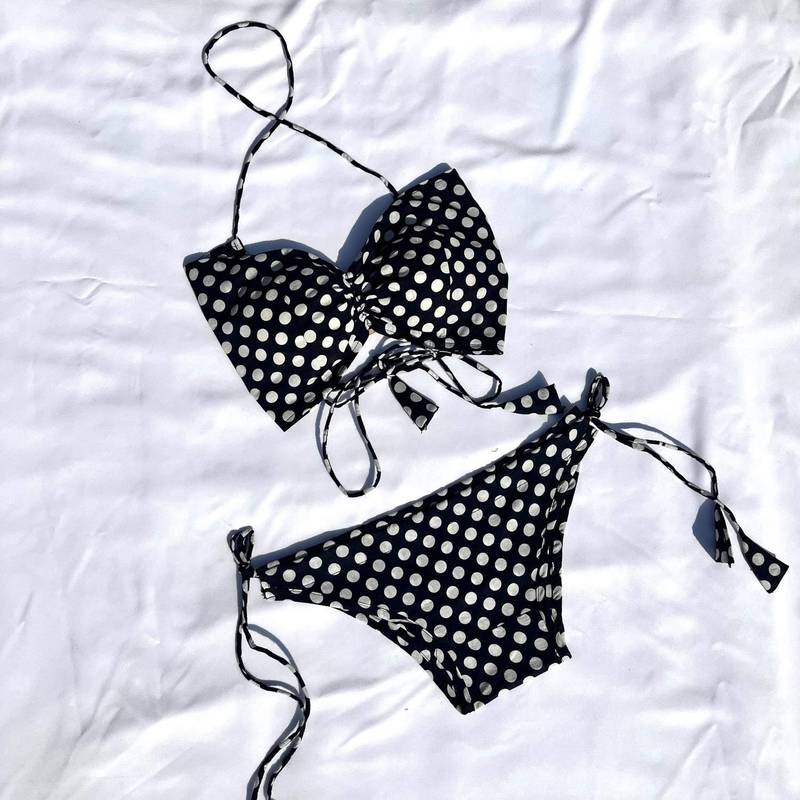 Polka-beach-wear-set-kj0835