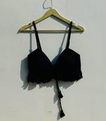 Black-crush-cotton-removable-pads-bra-kj0836