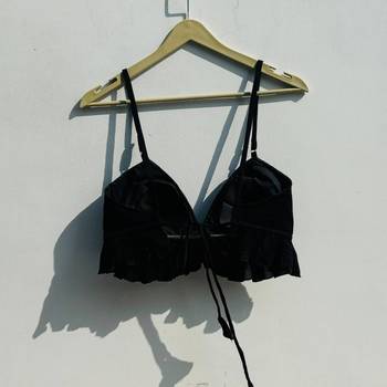 Black-crush-cotton-removable-pads-bra-kj0836 2