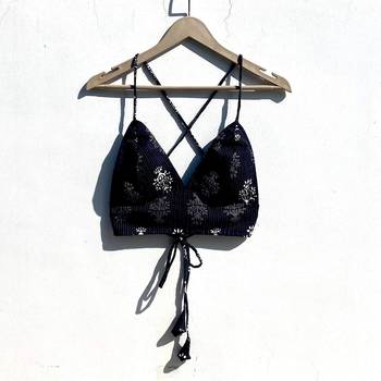 Black-floral-kantha-removable-pads-bra-kj0837 1