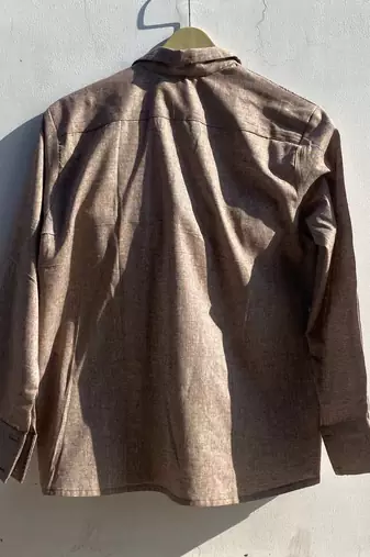Brown-khadi-shirt-and-dusty-pink-bra-combo-kj0849