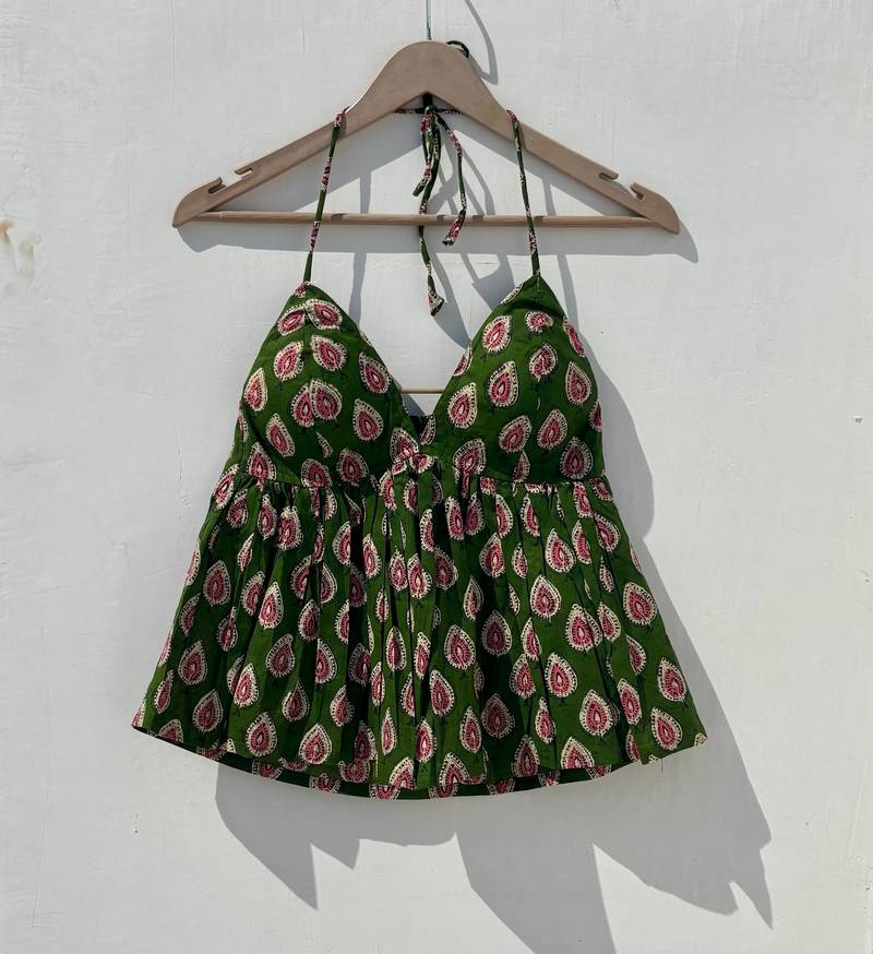 Green-butti-tree-cotton-top-kj0873
