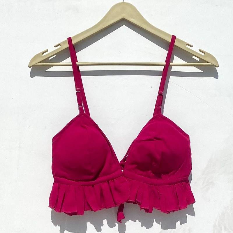 Pink-crush-frill-removable-pads-bra-kj0899