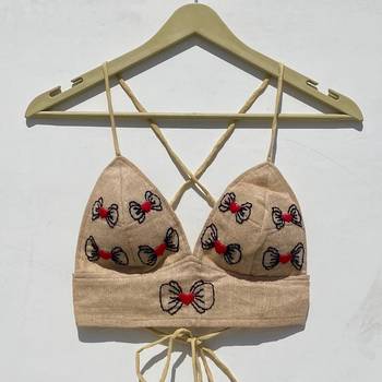 Black-crush-cotton-shirt-jute-butterfly-bra-women-combo-kj0922 4
