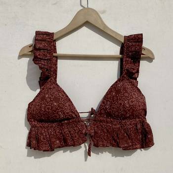 Brown-abstract-frill-removable-pads-bra-kj0962 1