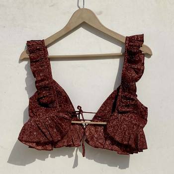 Brown-abstract-frill-removable-pads-bra-kj0962 2