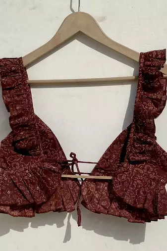 Brown-abstract-frill-removable-pads-bra-kj0962