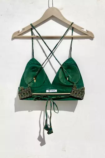 Green-beige-floral-removable-pads-bra-kj10006