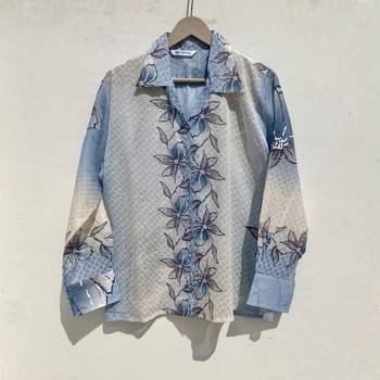 Blue-floral-shirt-and-grey-patch-bra-combo-kj10012 3