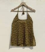 Green-paisley-round-neck-halter-neck-kurti-top-kj10016