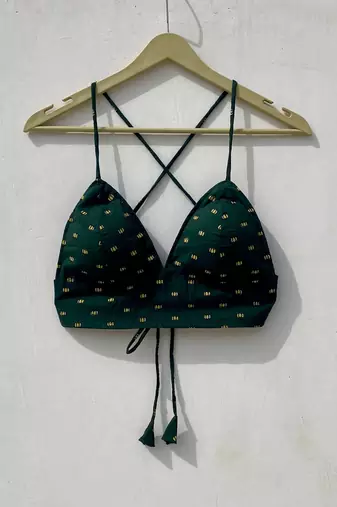 Bottle-green-lotus-removable-pads-bra-kj10019