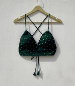 Bottle-green-lotus-removable-pads-bra-kj10019