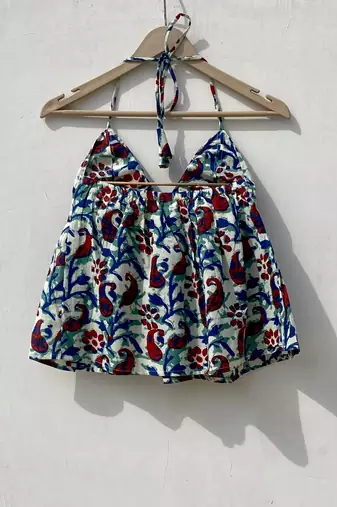 Green-paisley-tree-removable-pads-top-kj10022
