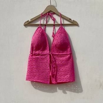 Pink-chikan-bow-removable-pads-top-kj10026 1