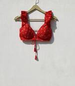 Orange-motif-removable-pads-bra-kj10029
