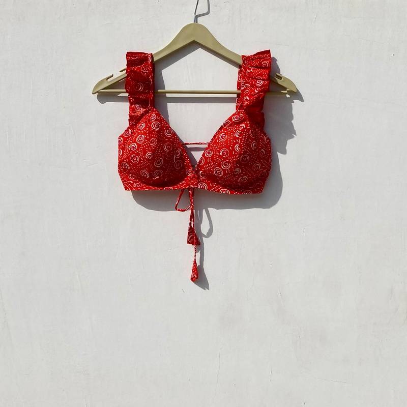 Orange-motif-removable-pads-bra-kj10029