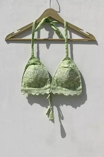 Neon-green-shirt-and-chikan-bra-combo-kj10031