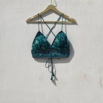 Rama-green-floral-removable-pads-bra-kj10035 1