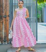 Pink-chevron-one-shoulder-cotton-maxi-dress-1850-ghera10049