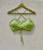 Green-chikan-removable-pads-bra-kj10075