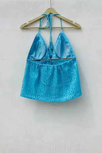 Blue-chikan-front-knot-open-tree-removable-pads-top-kj10076