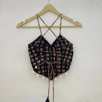 Navratri-black-dry-leaf-removable-pads-top-kj10109 2