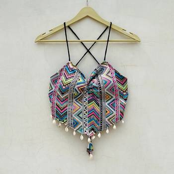 Navratri-rainbow-zog-zag-removable-pads-banasi-brocade-top-kj10110 1