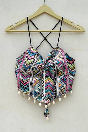 Navratri-rainbow-zog-zag-removable-pads-banasi-brocade-top-kj10110