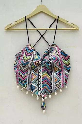 Navratri-rainbow-zog-zag-removable-pads-banasi-brocade-top-kj10110
