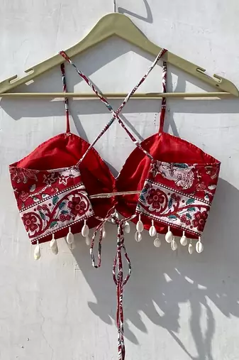 Navratri-red-big-floral-removable-pads-top-kj10119