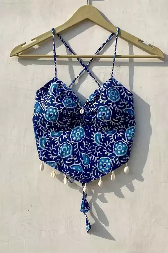 Navratri-indigo-batik-removable-pads-top-kj10156